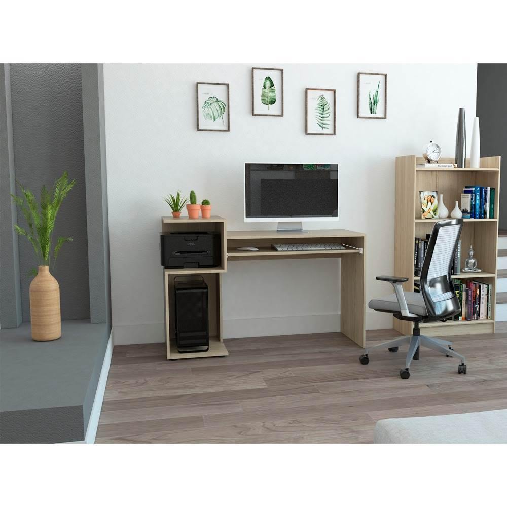 Escritorio Atlanter Rovere 120 cm con Entrepaños - Escritorios y Archivadores | Bylmo