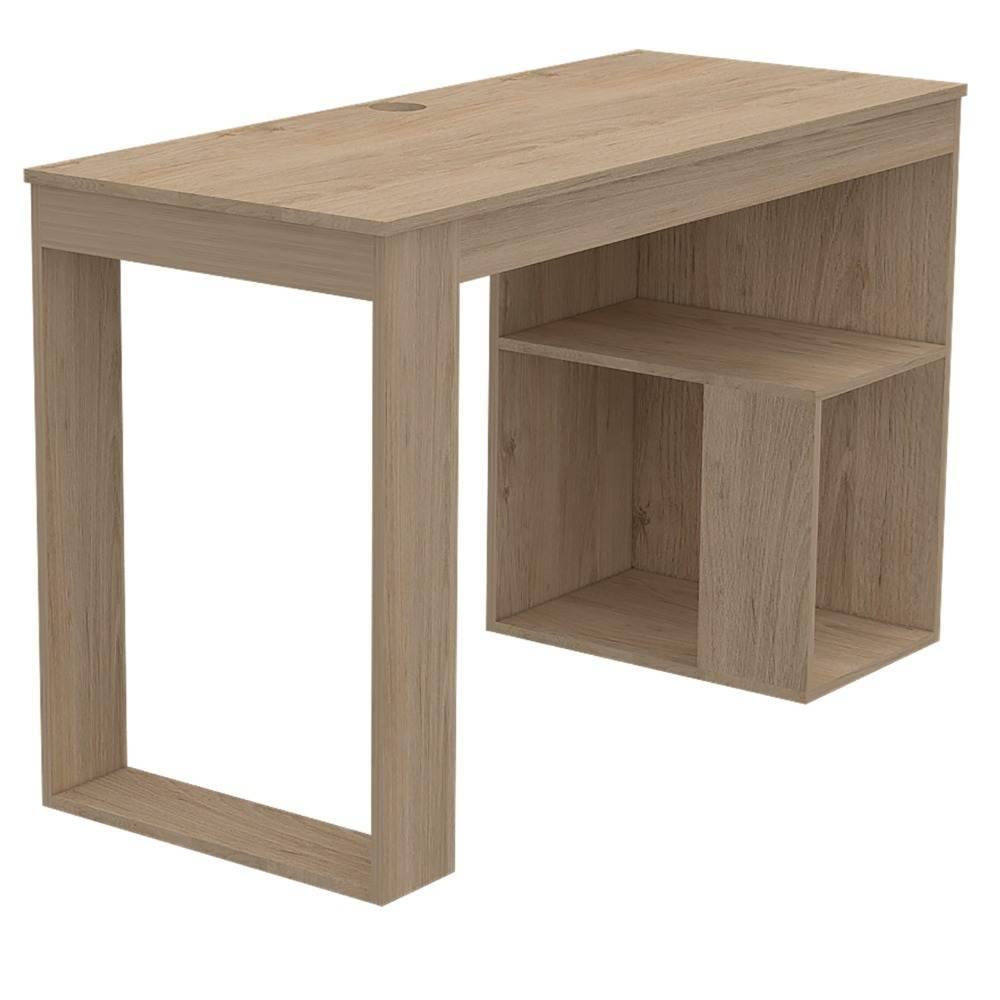 Escritorio Astana Rovere 120x73.5cm sin Cajones y con Organizador de Libros - Escritorios y Archivadores | Bylmo