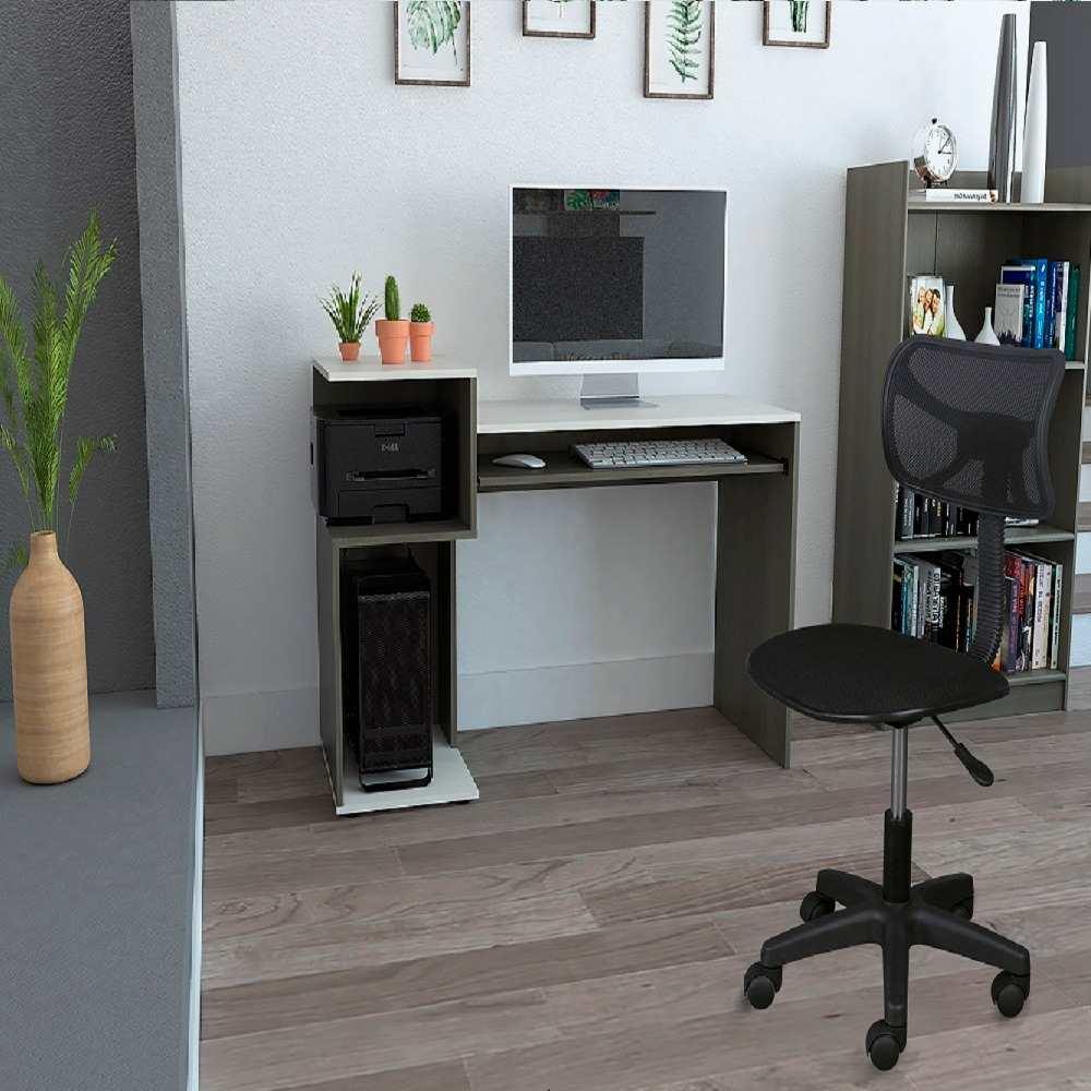 Escritorio Atlanter Olivo 120 cm con Entrepaños - Escritorios y Archivadores | Bylmo