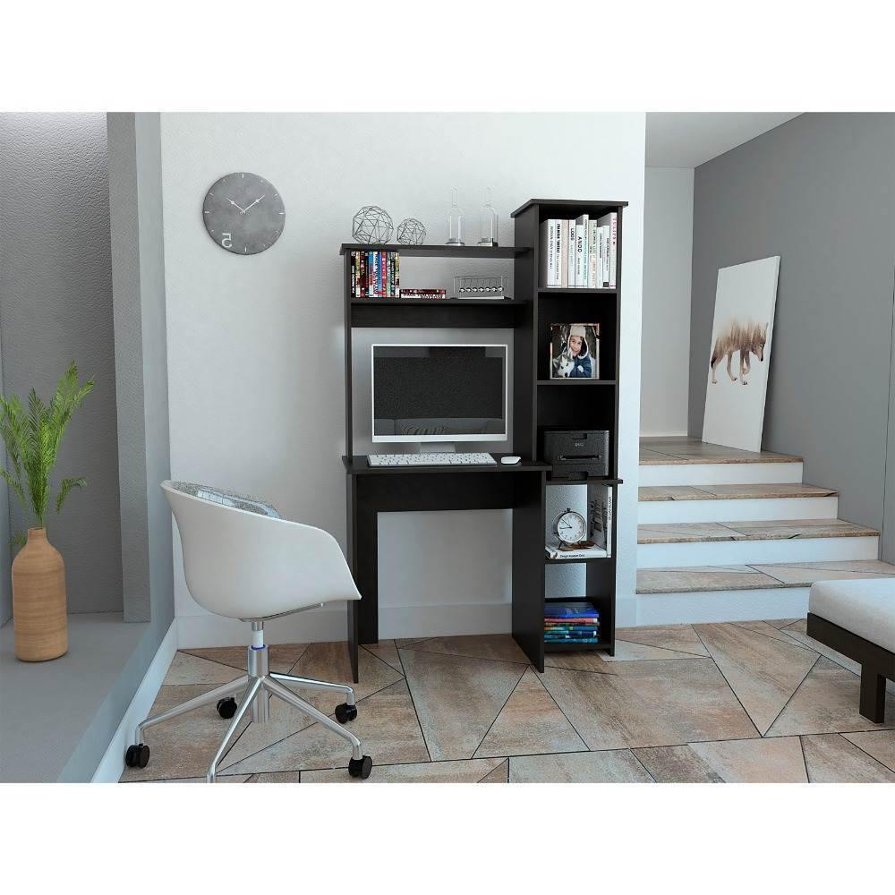 Escritorio Versalles Wengue 98 cm con Biblioteca - Escritorios y Archivadores | Bylmo