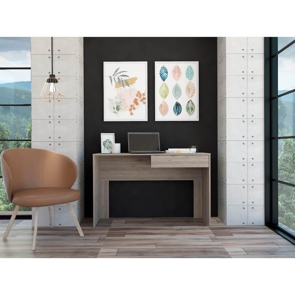 Escritorio Acre Ceniza 120 cm con Cajón - Escritorios y Archivadores | Bylmo