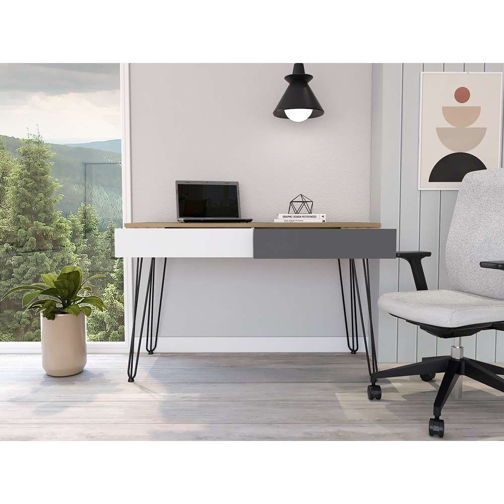 Escritorio Mumbai Blanco 120 cm con Cajones - Escritorios y Archivadores | Bylmo