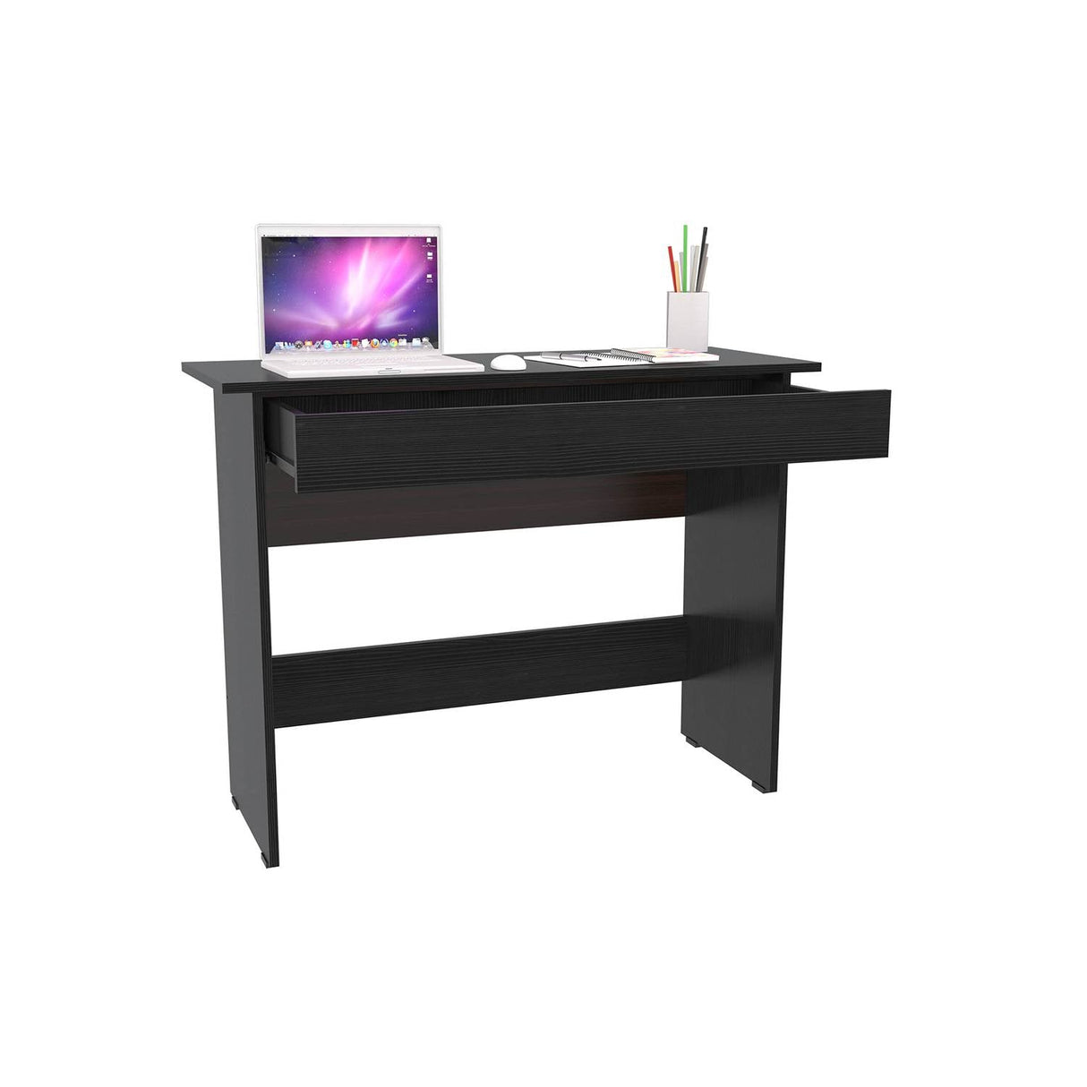 Escritorio Cien 76 Wengue 100x76.9cm Con Un Cajón - Escritorios | Bylmo