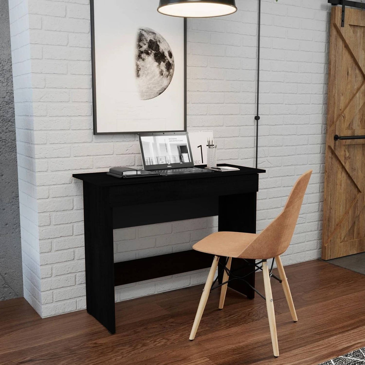 Escritorio Cien 76 Wengue 100x76.9cm Con Un Cajón - Escritorios | Bylmo