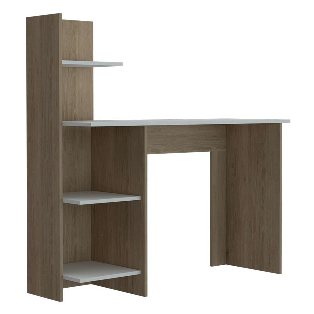 Escritorio Vilna Rovere 120 cm con Entrepaños - Escritorios y Archivadores | Bylmo