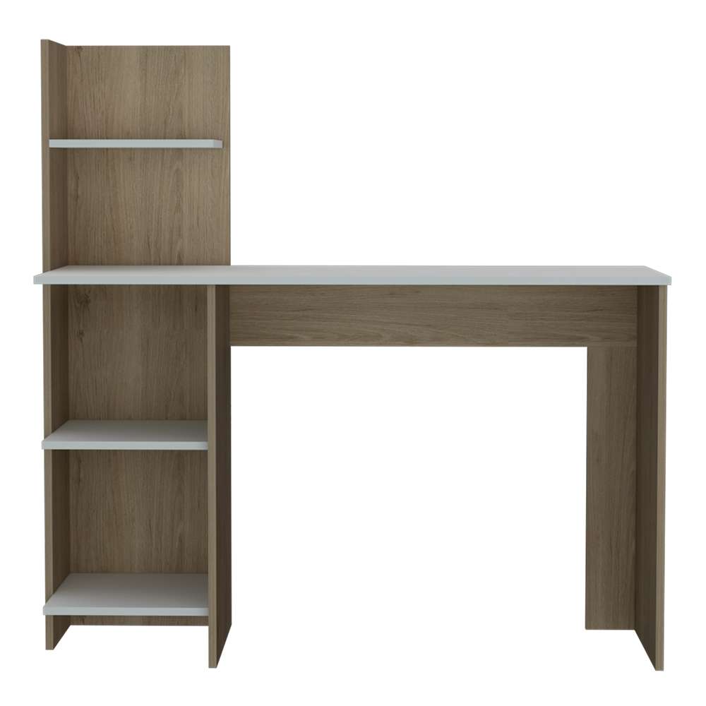 Escritorio Vilna Rovere 120 cm con Entrepaños - Escritorios y Archivadores | Bylmo