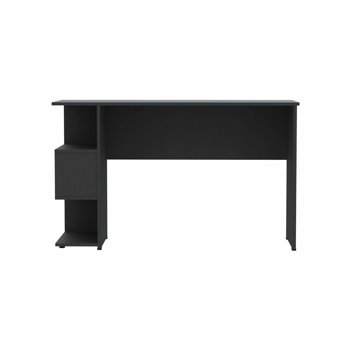 Escritorio Buriti Wengue 120.9x73cm sin Cajones y con Organizador de Libros - Escritorios | Bylmo