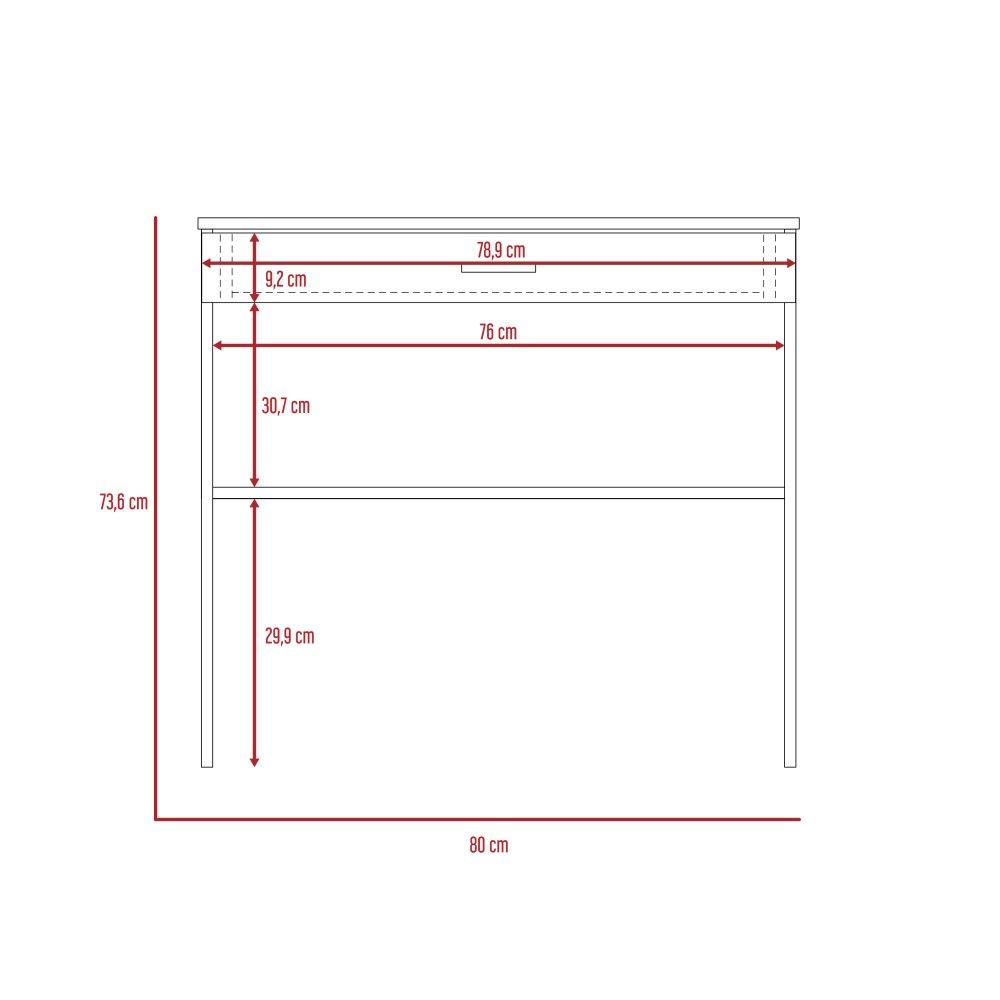 Escritorio Edificie Duna 80 cm con Cajón y Entrepaño - Escritorios y Archivadores | Bylmo
