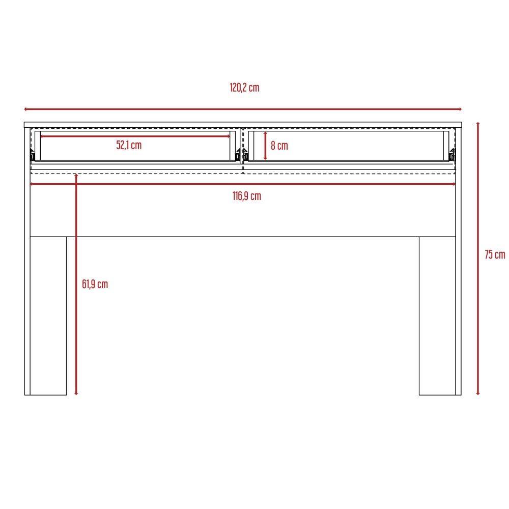 Escritorio Acre Caramelo 120 cm con Cajones - Escritorios y Archivadores | Bylmo