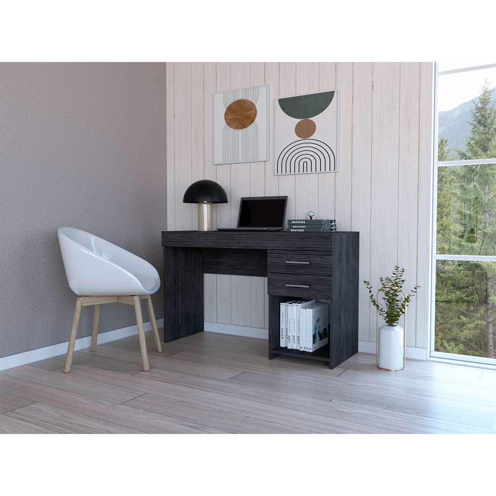 Escritorio Alamo Roble 120 cm con Cajones - Escritorios y Archivadores | Bylmo