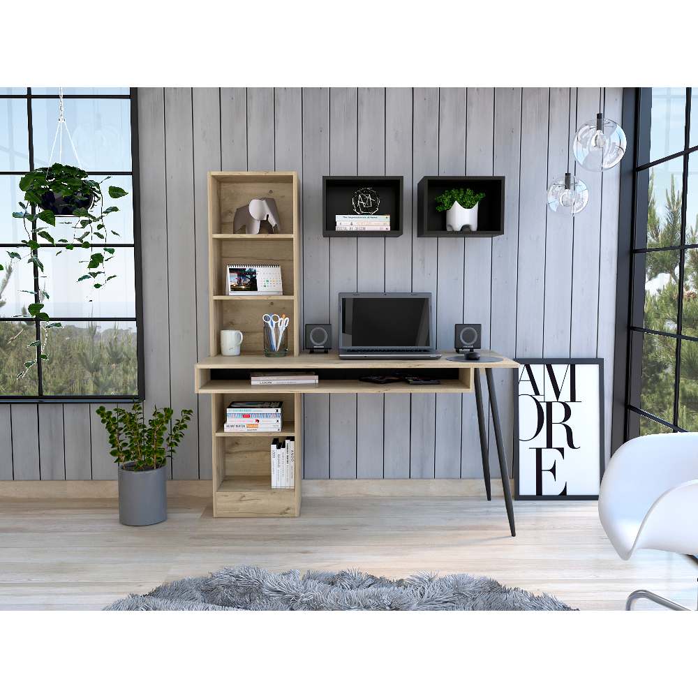 Escritorio Brunatti Duna 130 cm con Entrepaños y repisas - Escritorios y Archivadores | Bylmo