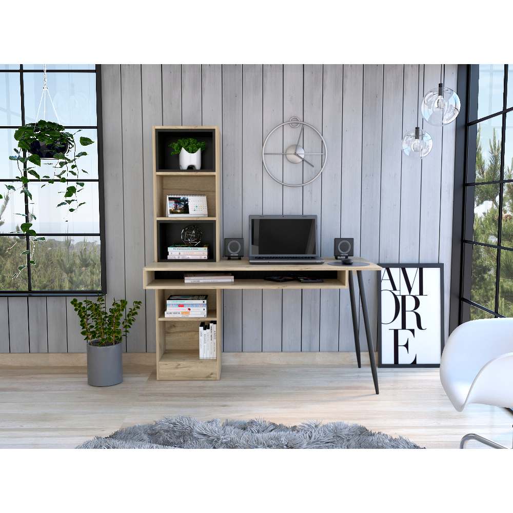 Escritorio Brunatti Duna 130 cm con Entrepaños y repisas - Escritorios y Archivadores | Bylmo