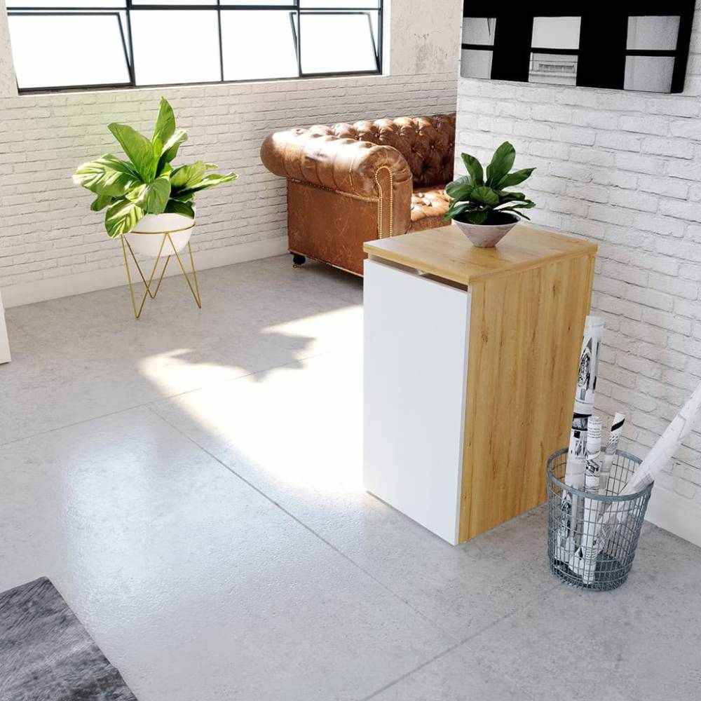 Escritorio Expansible M01563 Duna 40x77cm sin Cajones y con Organizador de Libros - Escritorios y Archivadores | Bylmo