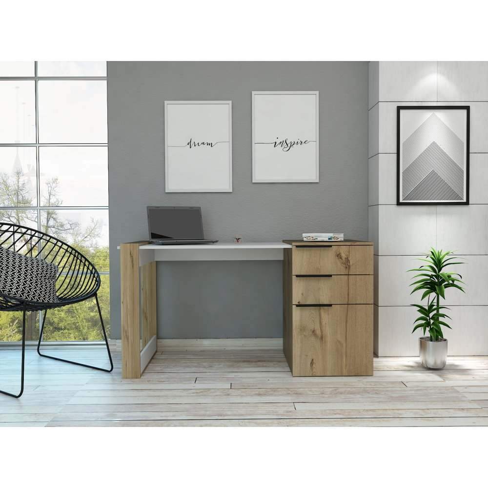 Escritorio Hannover Duna 142 cm con Puerta y Cajones - Escritorios y Archivadores | Bylmo