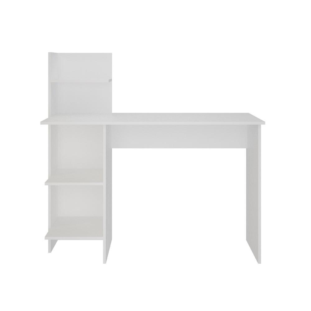 Escritorio King Blanco 120 cm con Biblioteca - Escritorios y Archivadores | Bylmo