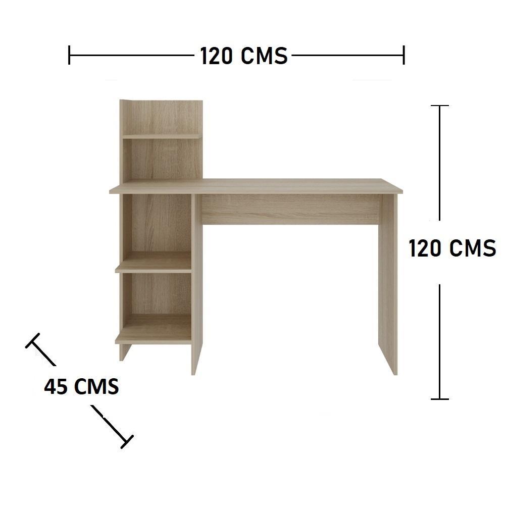 Escritorio King Cafe 120 cm con Biblioteca - Escritorios y Archivadores | Bylmo
