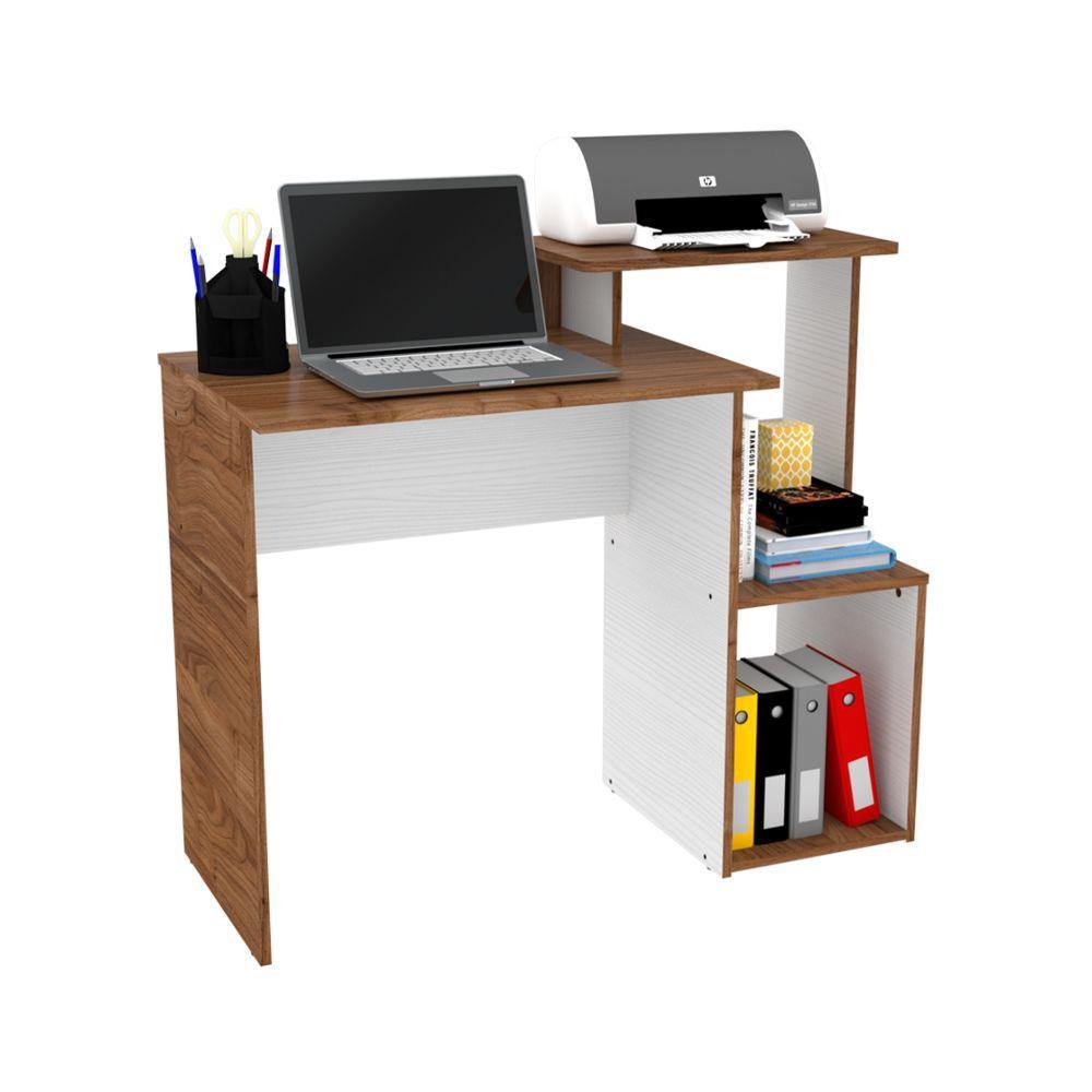 Escritorio Mikasa Gales 101.5x88.6cm sin Cajones y con Organizador de Libros - Escritorios y Archivadores | Bylmo