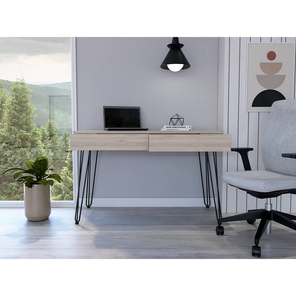 Escritorio Mumbai Ceniza 120 cm con Cajones - Escritorios y Archivadores | Bylmo