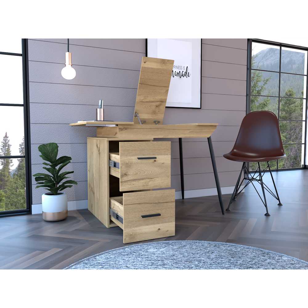 Escritorio Office Conect 90 Duna 93 cm con Puertas y Cajones - Escritorios y Archivadores | Bylmo