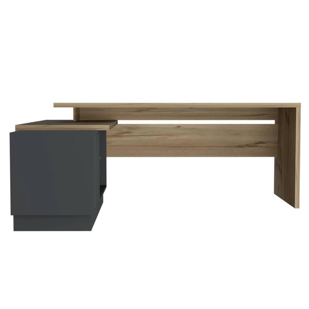 Escritorio en L Office Duna 179 cm con Puerta y Entrepaños - Escritorios y Archivadores | Bylmo