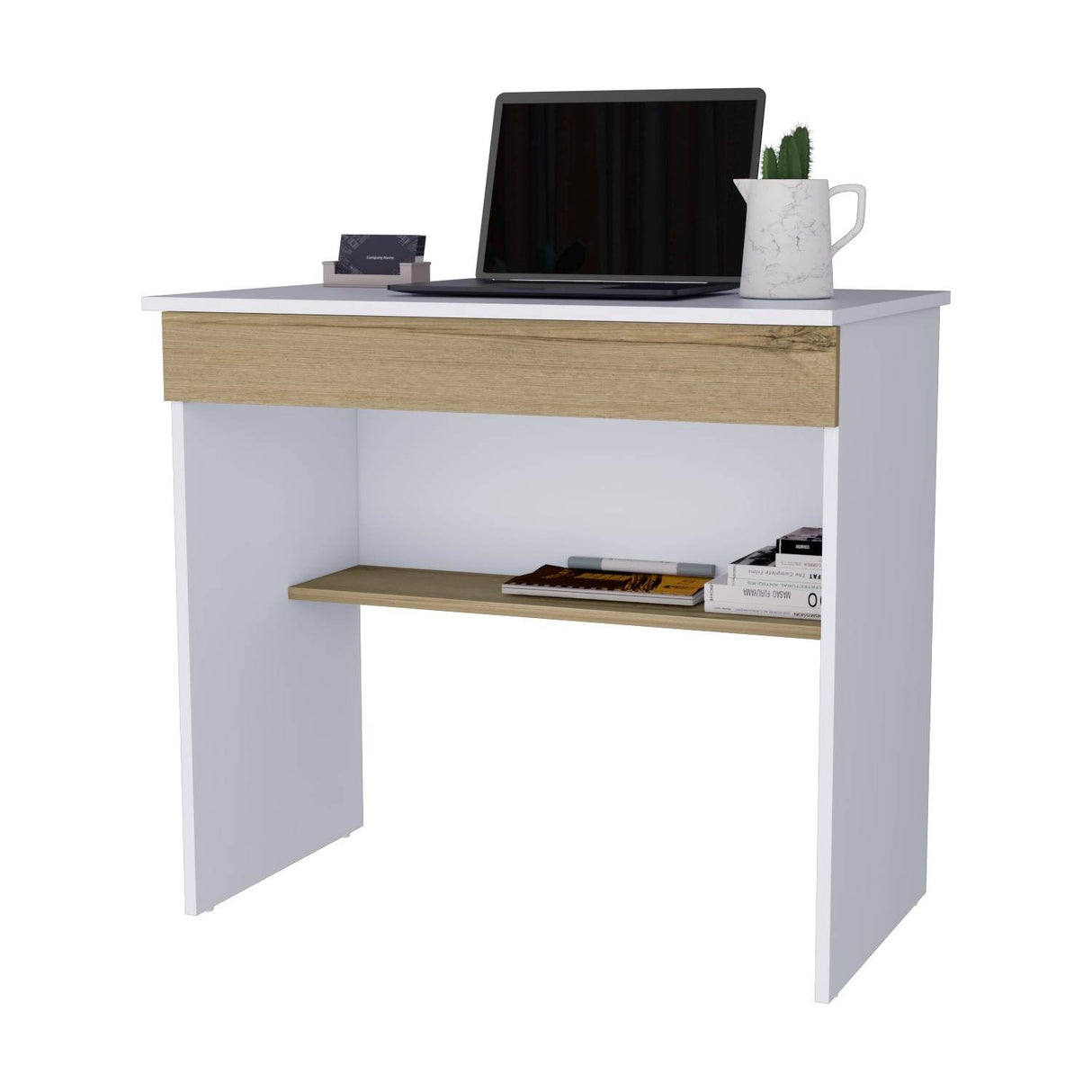 Escritorio Ohio Blanco 80x73cm Con Un Cajón - Escritorios | Bylmo