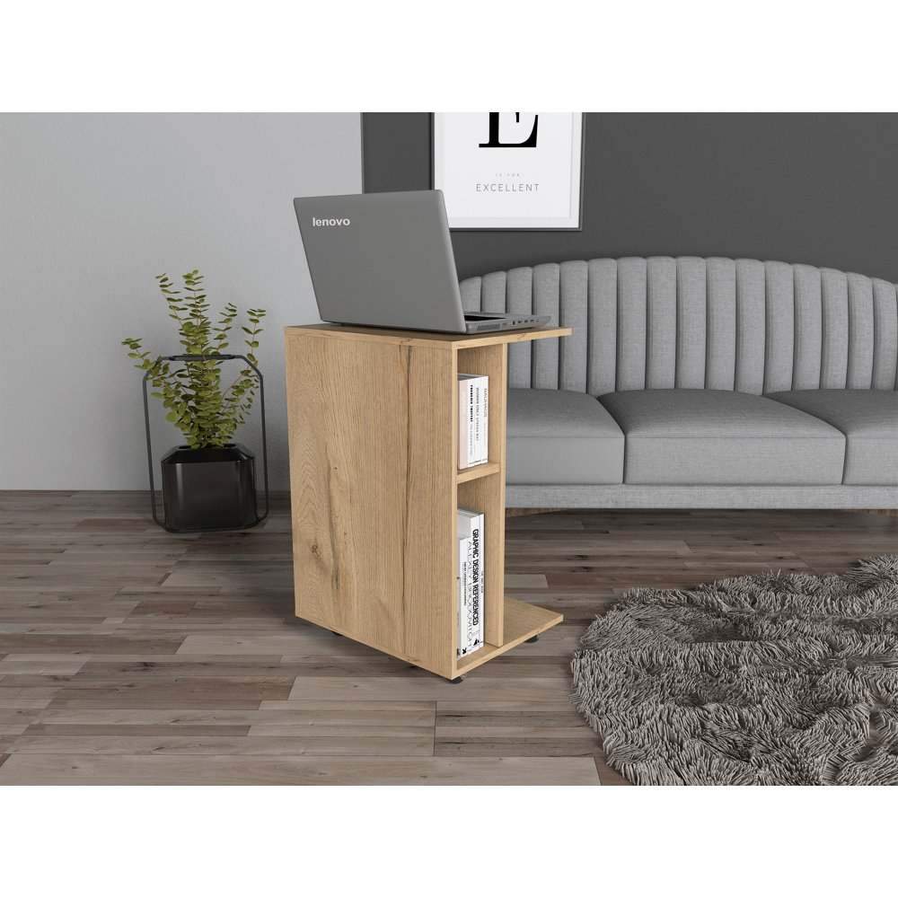 Escritorio Móvil Luzzo Duna 50.2x73cm sin Cajones y con Organizador de Libros - Escritorios y Archivadores | Bylmo