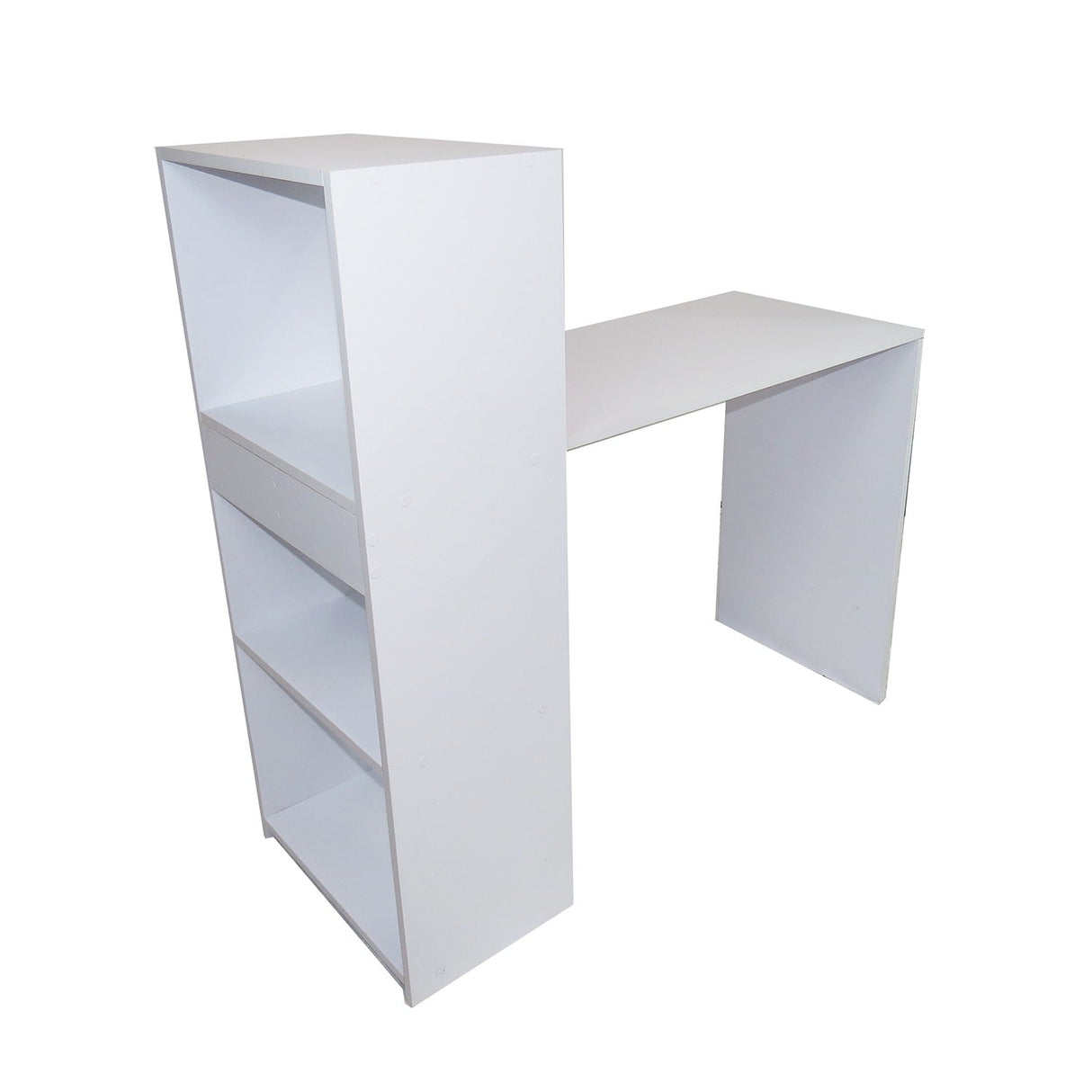 Escritorio Queen Blanco 110 cm con Biblioteca - Escritorios | Bylmo