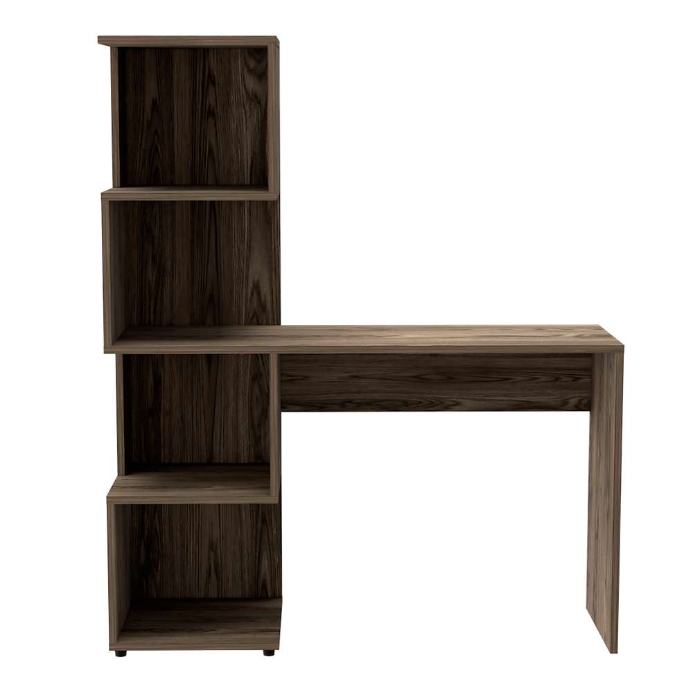 Escritorio Vik Coñac 120 cm con Biblioteca - Escritorios y Archivadores | Bylmo