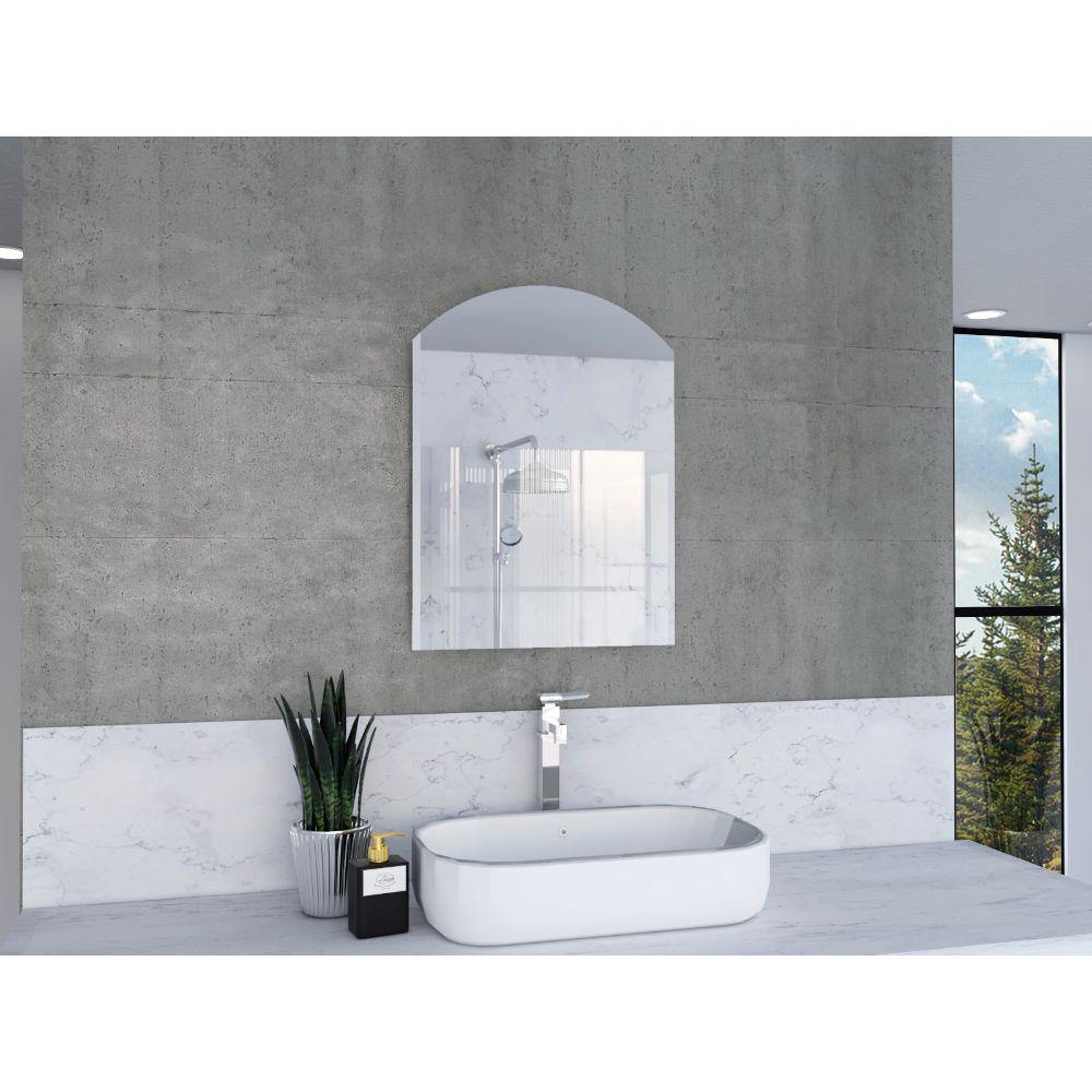 Espejo de Baño Affi Plateado 45x60cm Arco Superior con Biselado - Espejos de Baño | Bylmo