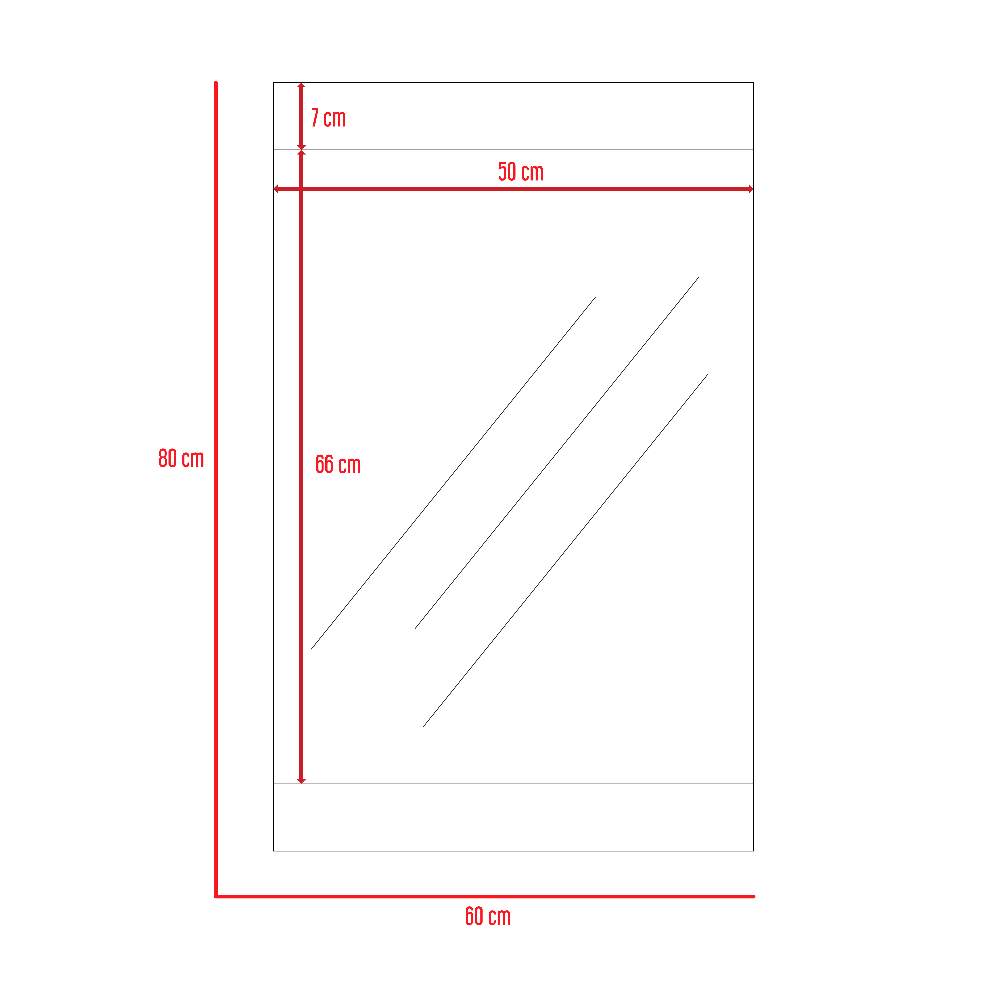 Espejo Kirov Rectangular 60 cm - Espejos de Baño | Bylmo