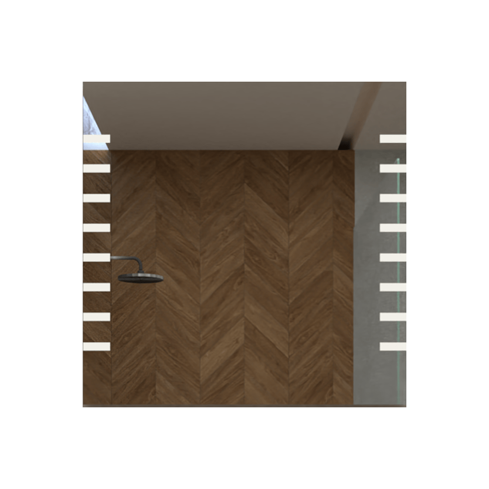 Espejo de Baño Led Touch Cairo Plateado 60x60cm Cuadrado con Sandblasting - Espejos de Baño | Bylmo