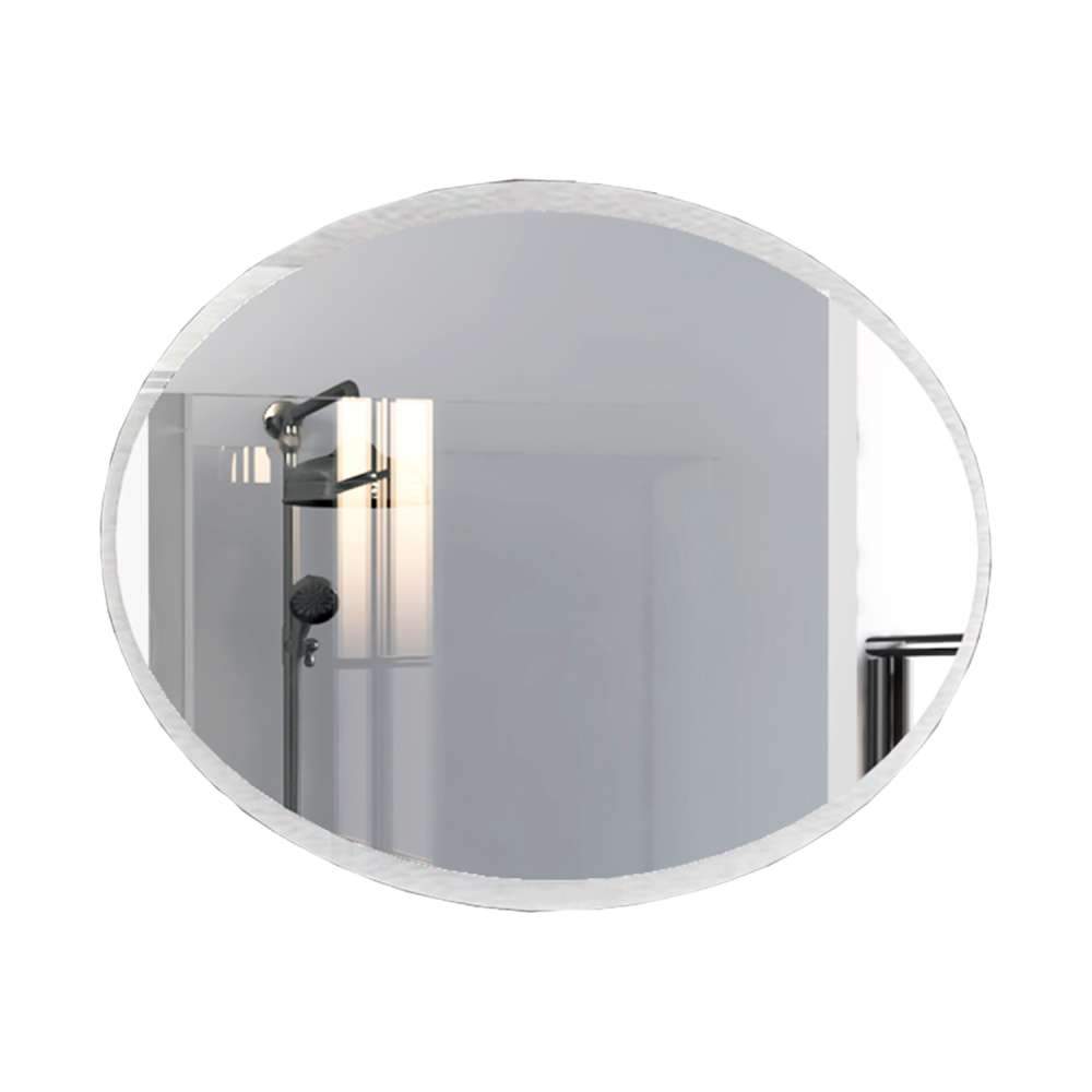 Espejo de Baño Horus Plateado 70x55cm Ovalado con Biselado - Espejos de Baño | Bylmo