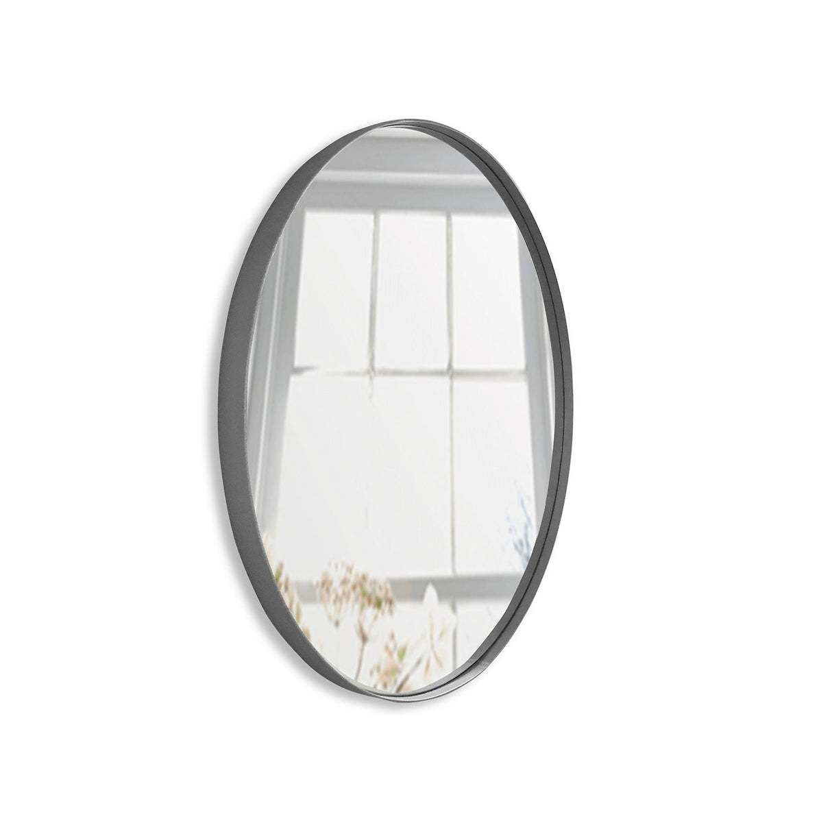 Espejo de Pared Osaka Plata 50x50cm Redondo con Marco Metalico - Espejos Decorativos | Bylmo