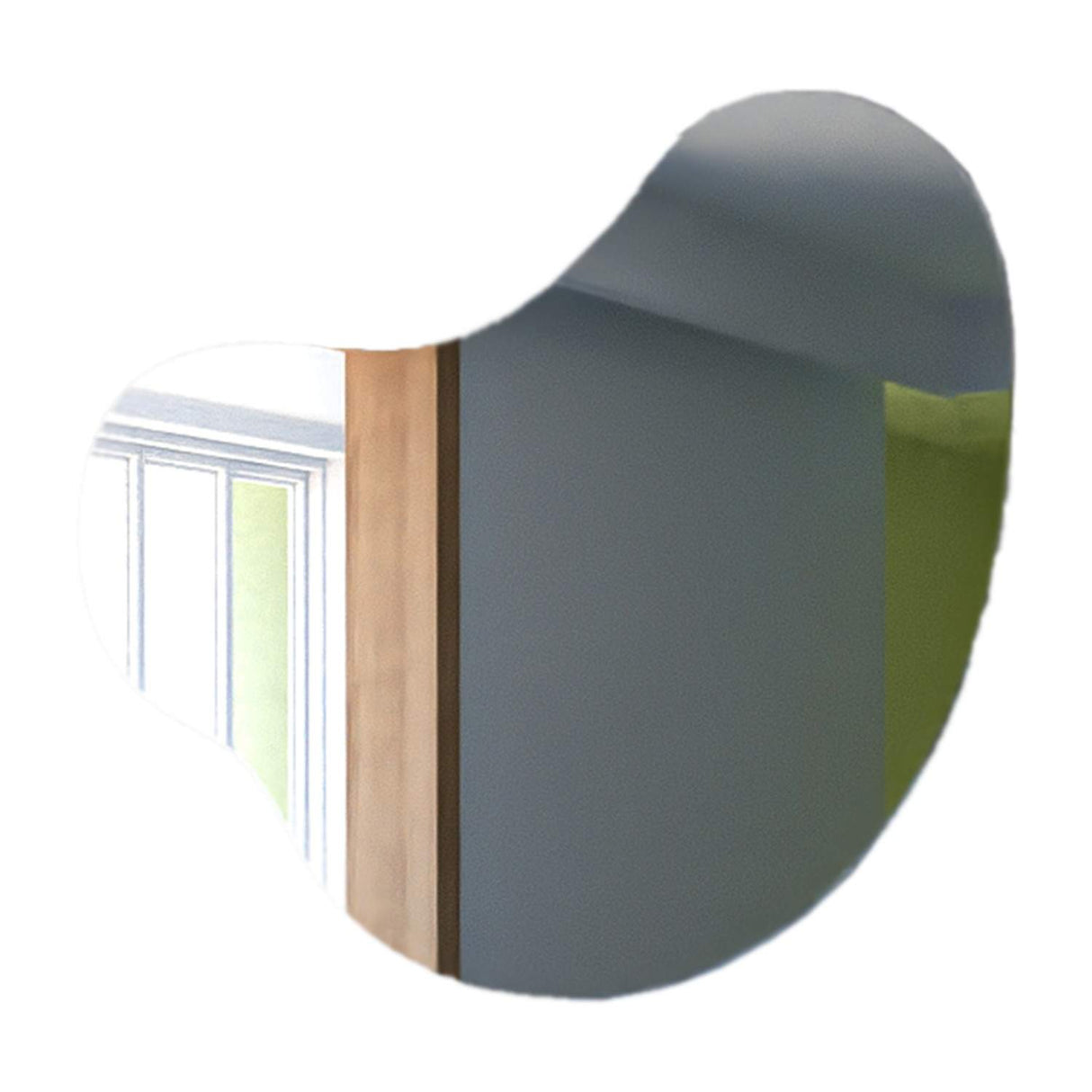 Espejo de Pared Otto Plateado 110x90cm Asimetrico sin Marco - Espejos Decorativos | Bylmo