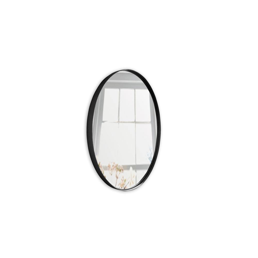 Espejo de Pared Osaka Negro 40x40cm Redondo con Marco Metalico - Espejos Decorativos | Bylmo