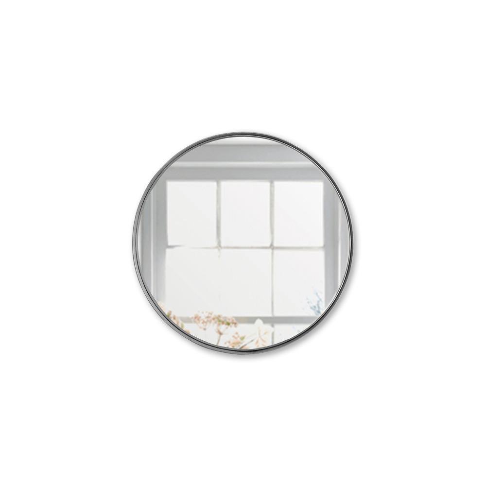 Espejo de Pared Osaka Negro 40x40cm Redondo con Marco Metalico - Espejos Decorativos | Bylmo