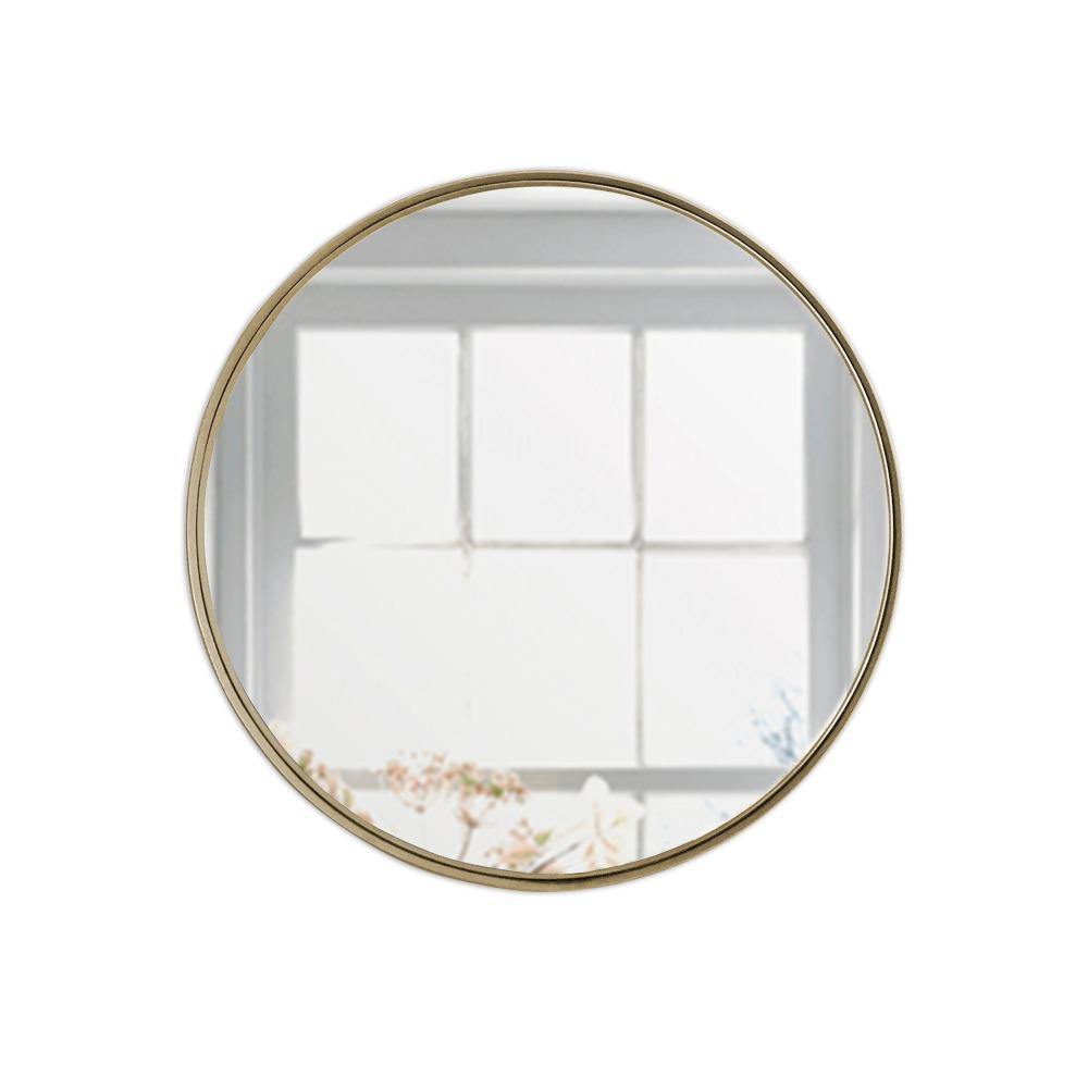 Espejo de Pared Negro 60x60cm Redondo con Marco Metalico - Espejos Decorativos | Bylmo