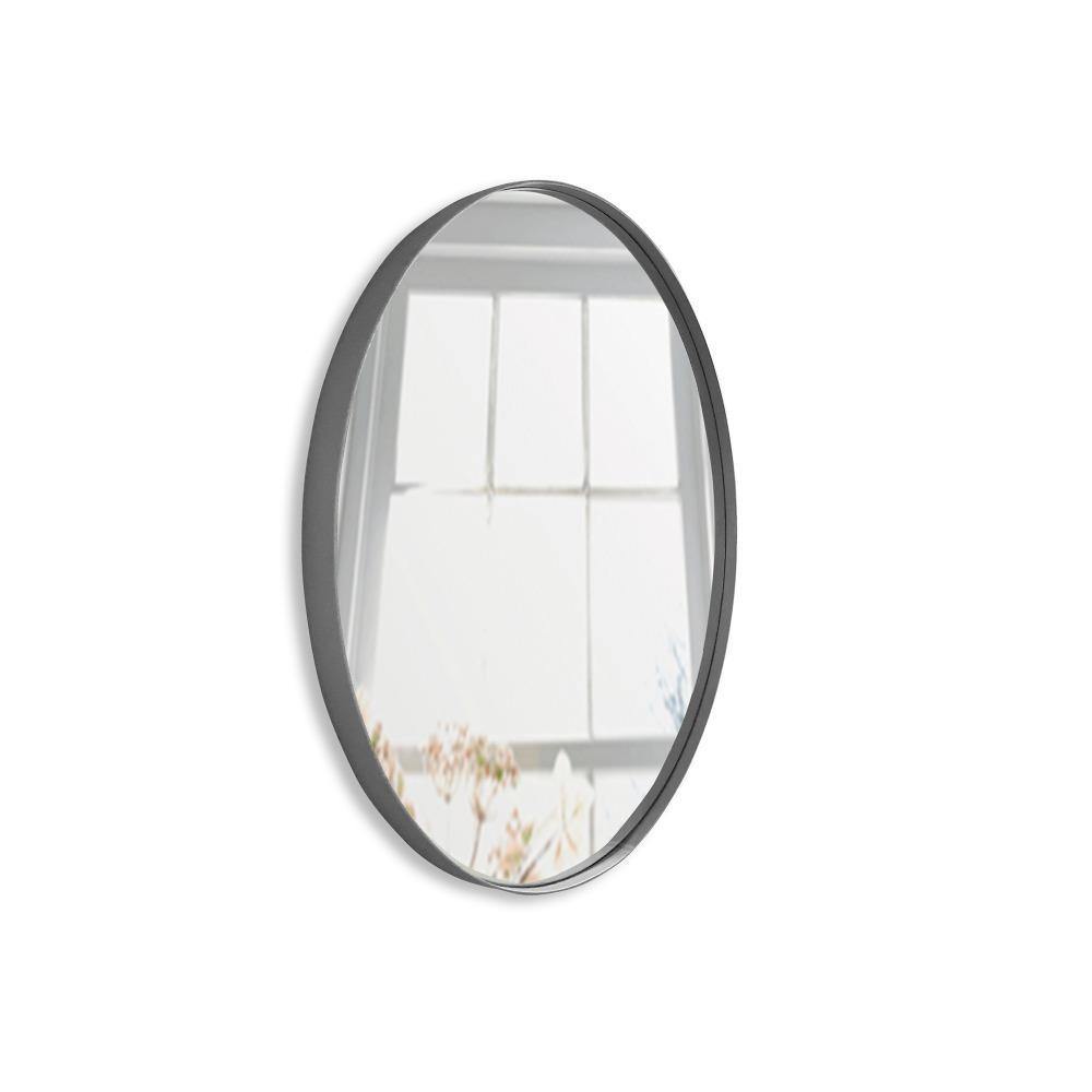 Espejo de Pared Negro 60x60cm Redondo con Marco Metalico - Espejos Decorativos | Bylmo