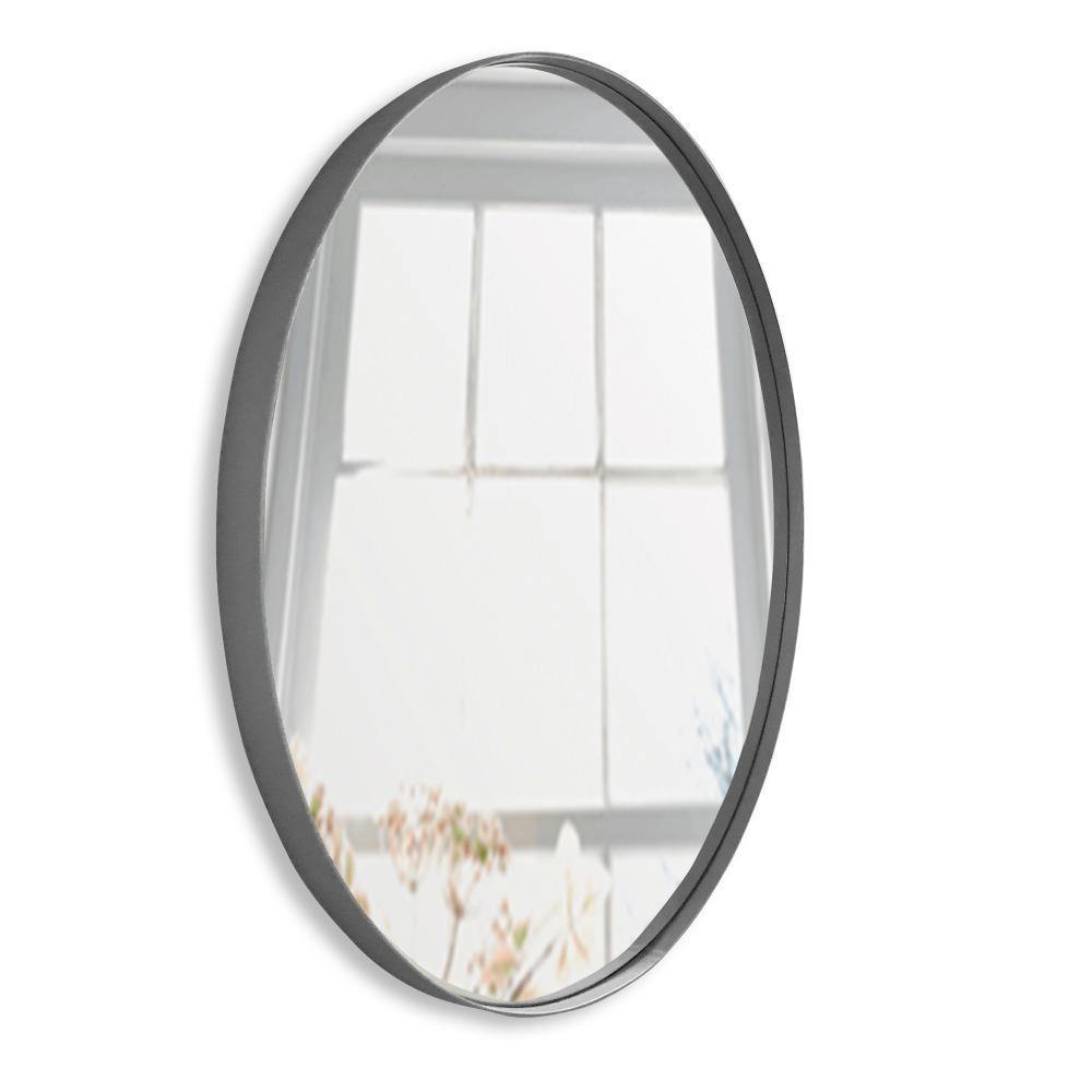 Espejo de Pared Osaka Plata 80x80cm Redondo con Marco Metalico - Espejos Decorativos | Bylmo