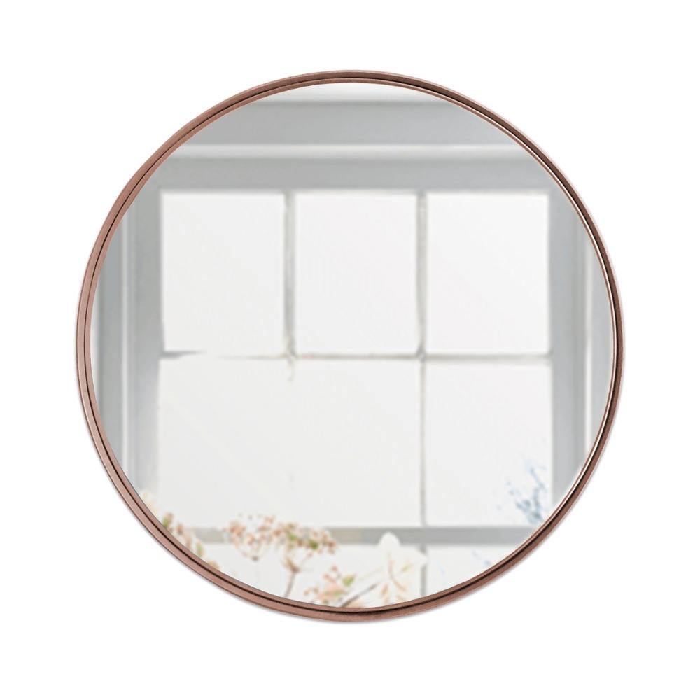 Espejo de Pared Osaka Plata 80x80cm Redondo con Marco Metalico - Espejos Decorativos | Bylmo