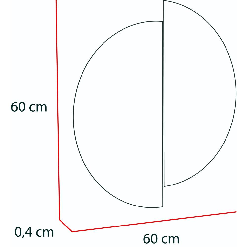 Espejo de Baño Rimini Plateado 60x60cm Redondo con Biselado - Espejos de Baño | Bylmo