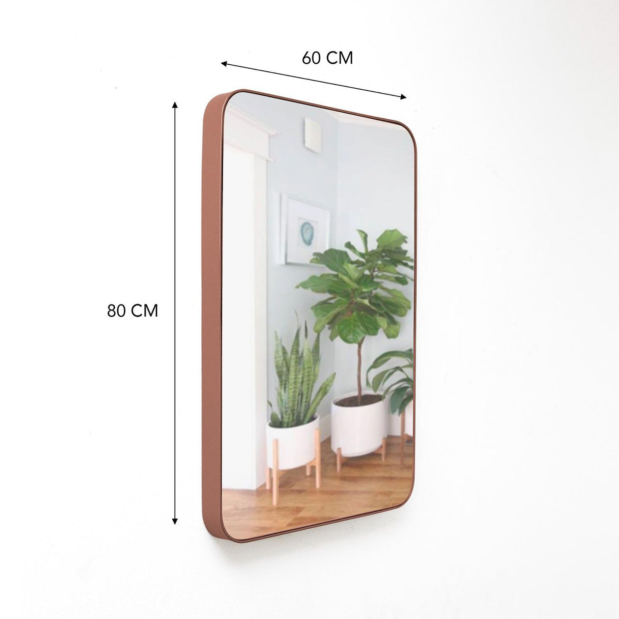 Espejo de Pared Salamanca Cobre 60x80cm Rectangular con Marco Metalico - Espejos Decorativos | Bylmo