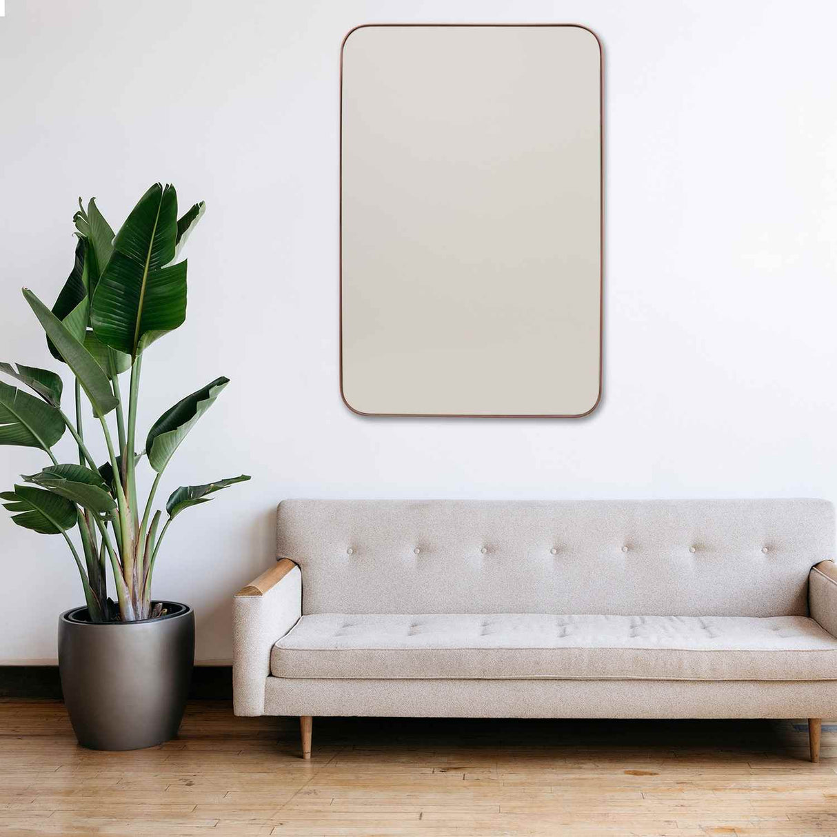 Espejo de Pared Salamanca Cobre 80x110cm Rectangular con Marco Metalico - Espejos Decorativos | Bylmo