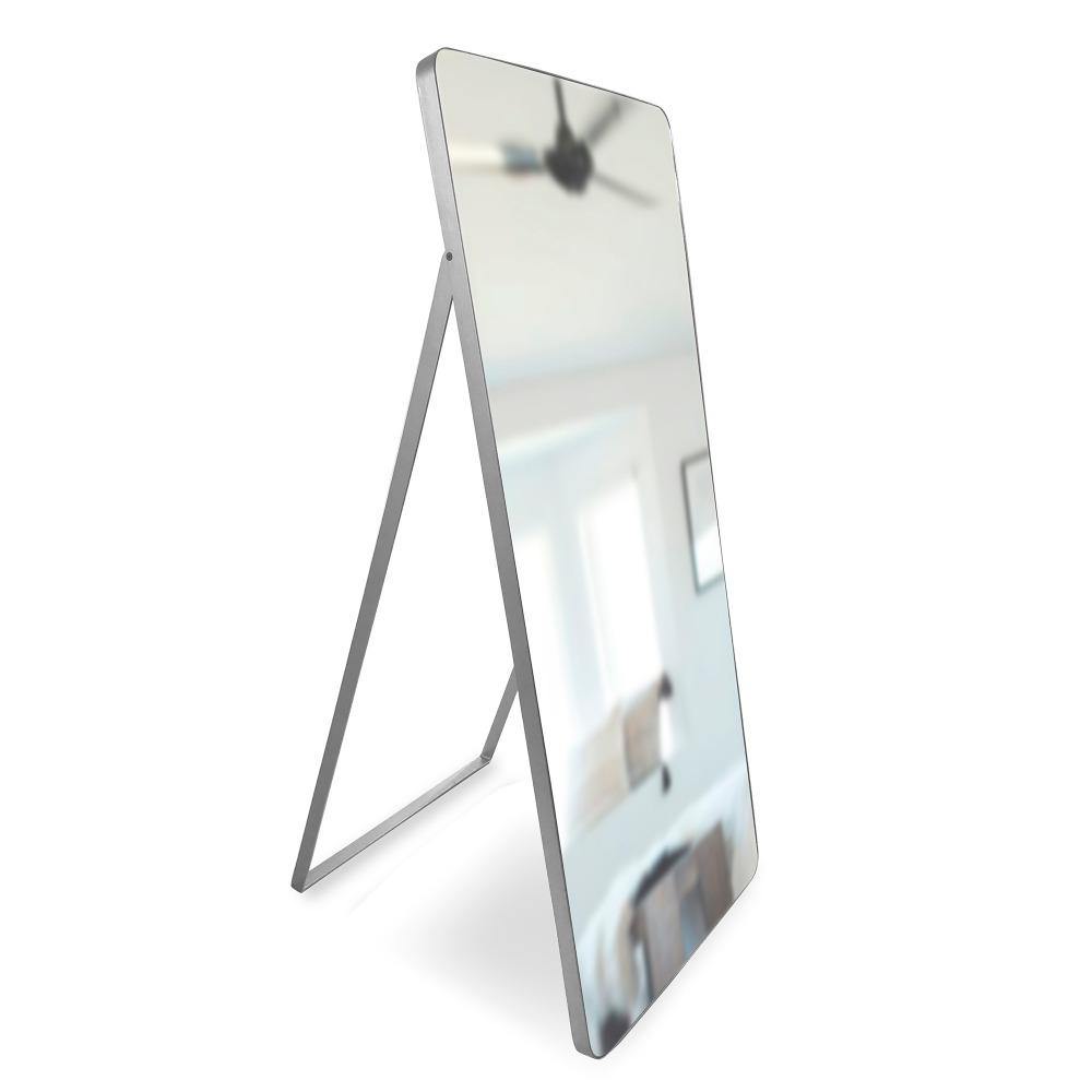 Espejo de Piso Tanger Negro 60x160cm Rectangular con Marco y Soporte Metálico - Espejos Decorativos | Bylmo