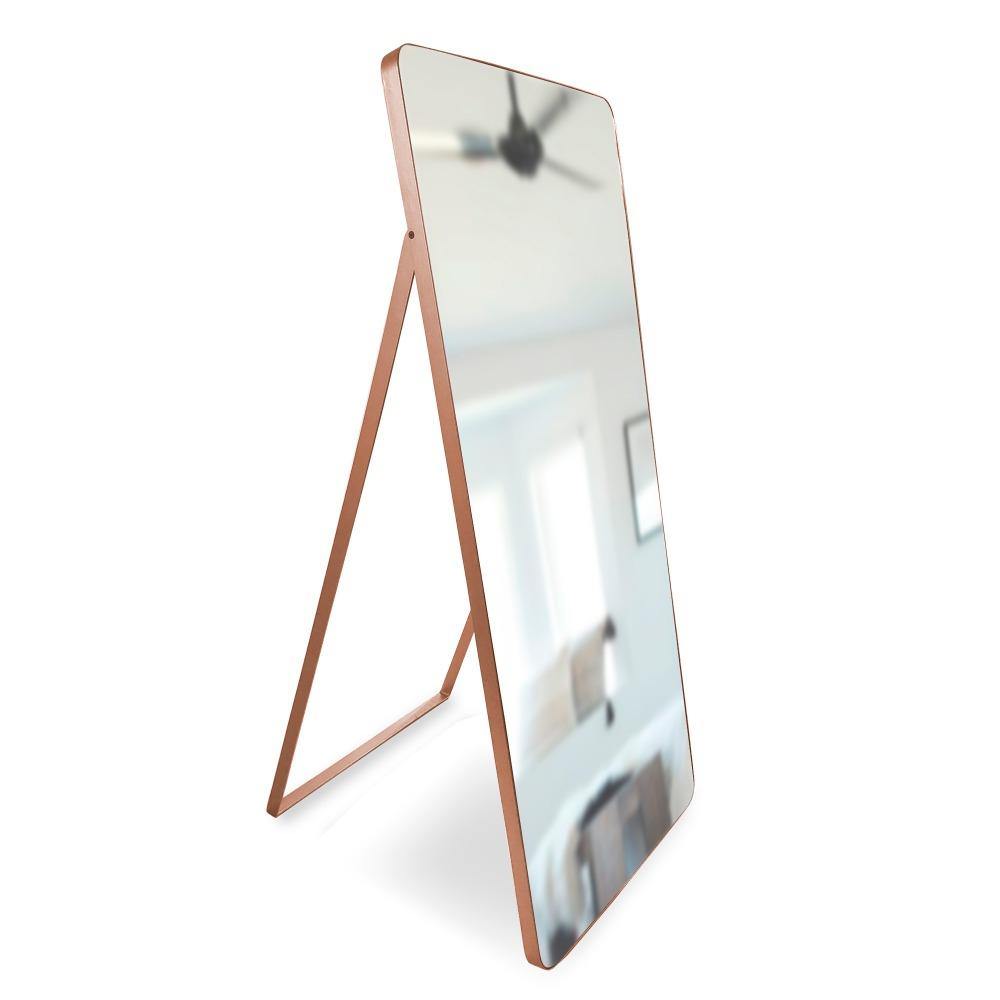 Espejo de Piso Tanger Negro 60x160cm Rectangular con Marco y Soporte Metálico - Espejos Decorativos | Bylmo