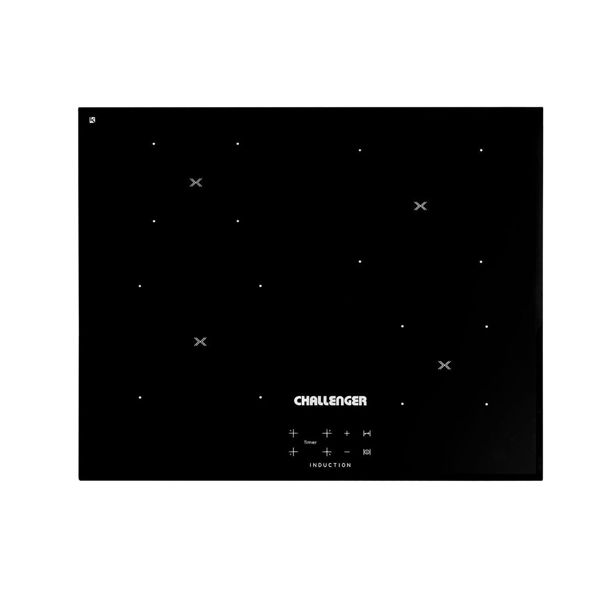 Estufa de Inducción para Empotrar Challenger Negro 58x51cm de Cuatro Quemadores - Electrodomesticos | Bylmo