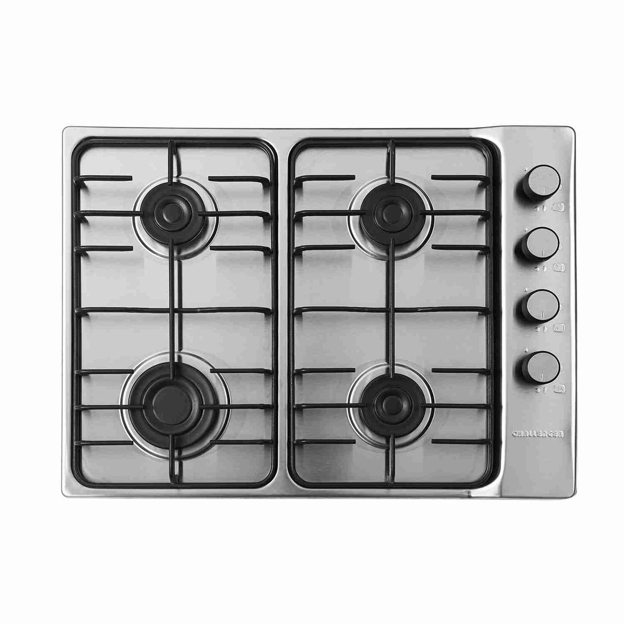 Estufa de Empotrar Challenger Acero 44x59cm de Cuatro Quemadores - Electrodomesticos | Bylmo