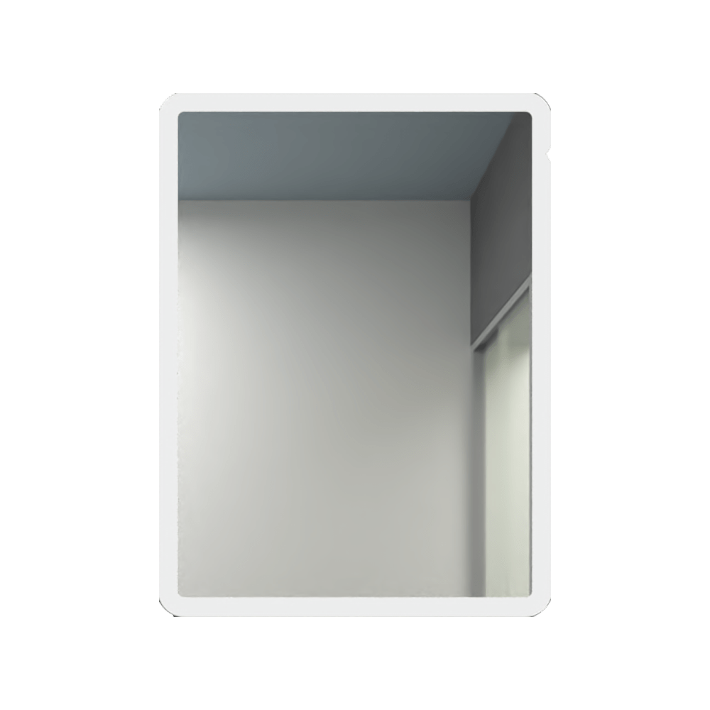 Espejo de Baño Arezzo Plateado 60x80cm Rectangular con Sandblasting - Espejos de Baño | Bylmo