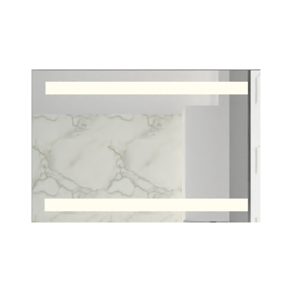 Espejo de Baño Udine Plateado 90x60cm Rectangular con Biselado - Espejos de Baño | Bylmo