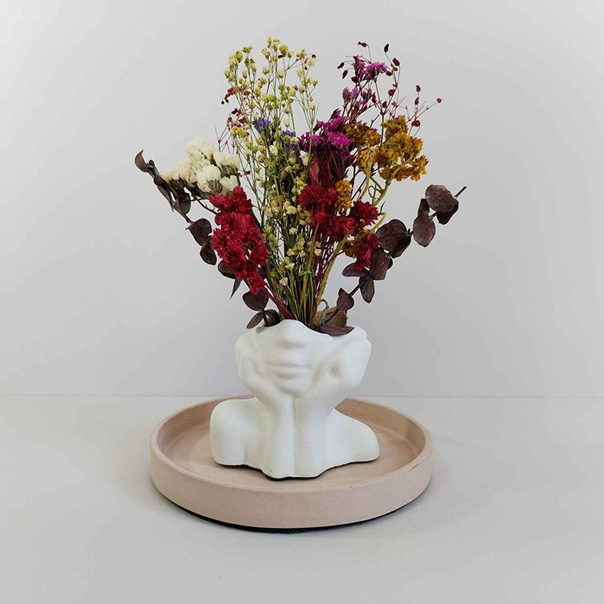 Florero Face Blanco 5 cm Minimalista - Jardineria | Bylmo